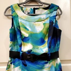 Dressbarn Women's Floral Dress with Belt